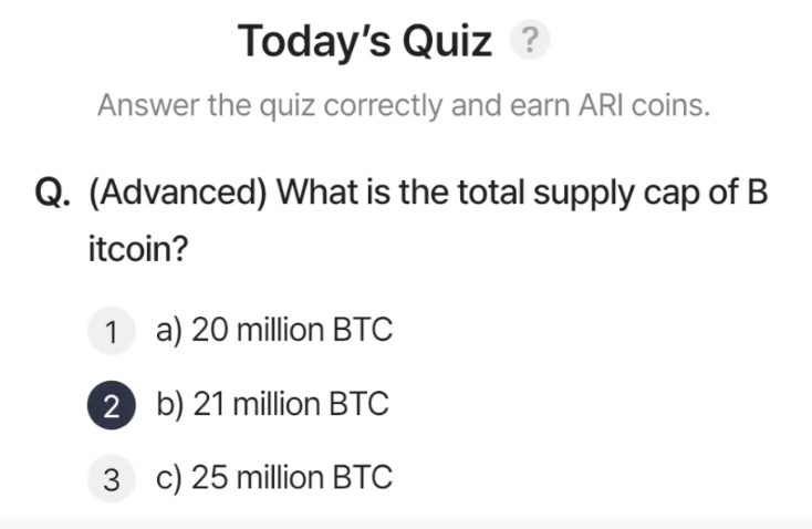 ARI Wallet Daily Quiz Answer 13 March 2025 (AriChain)